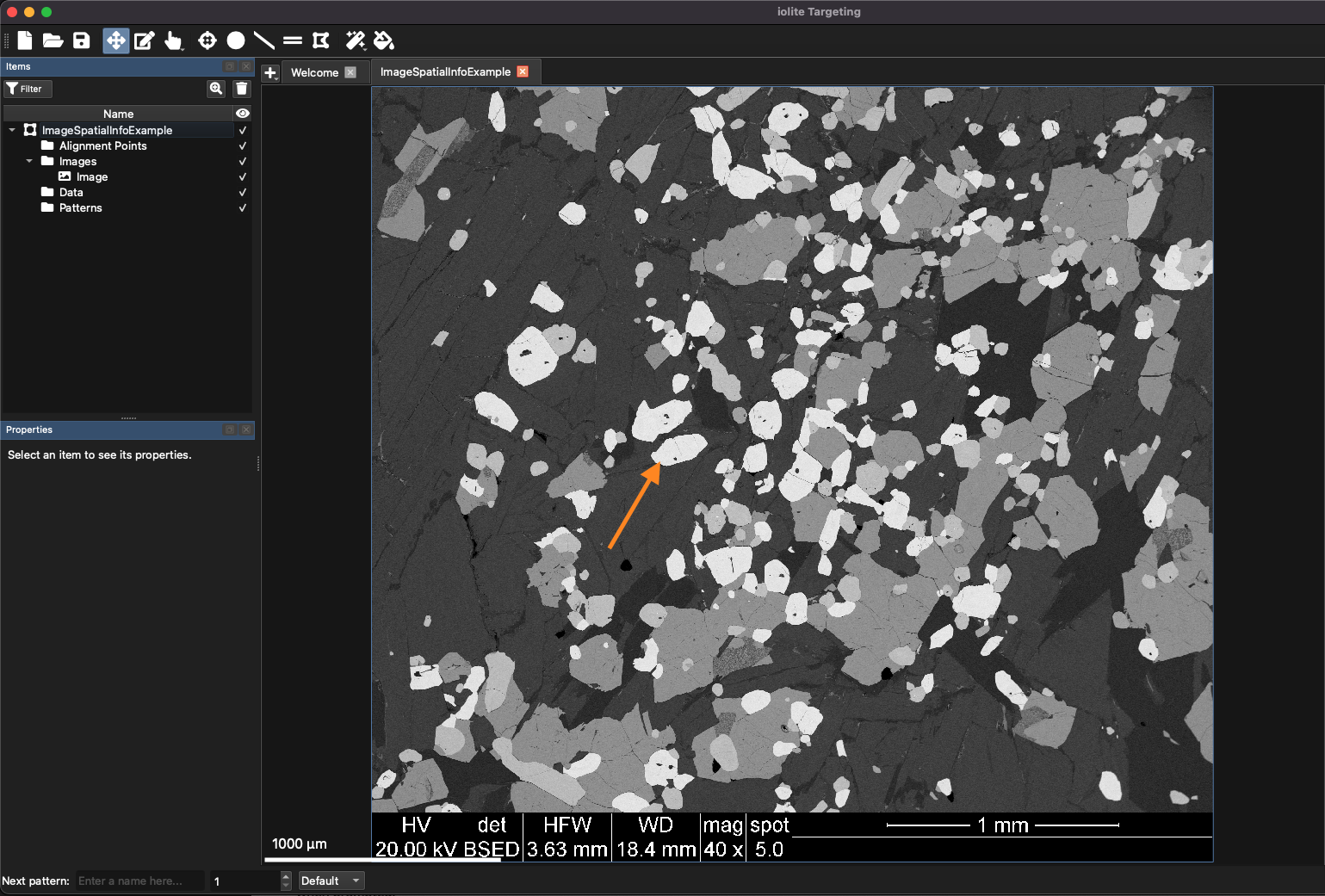 An example of a TIFF image with embedded spatial information